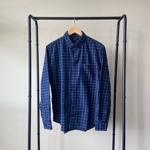 Uniqlo Lightweight Flannel - Blue & White Windowpane
